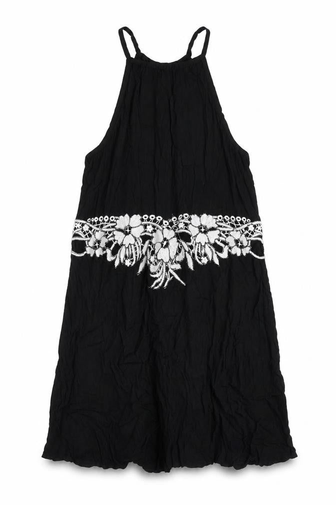 Boohoo Womens Black Viscose Mini Size 10 Round Neck Zip
