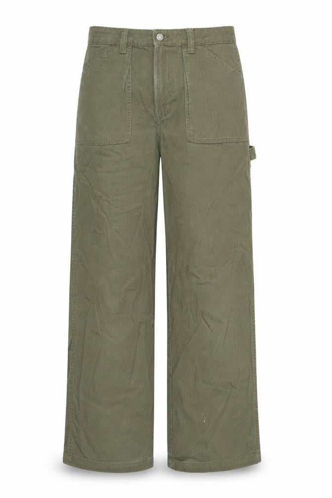 Divided Womens Green Cotton Straight Jeans Size 10 Regular Zip