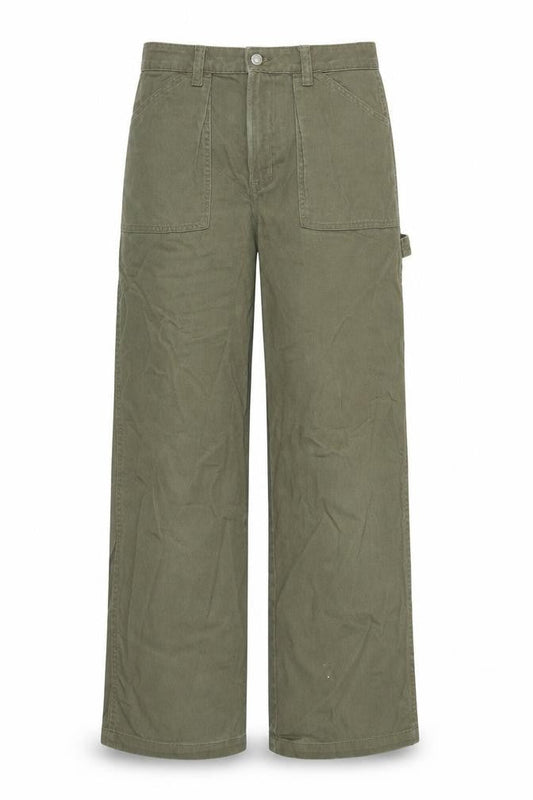 Divided Womens Green Cotton Straight Jeans Size 10 Regular Zip