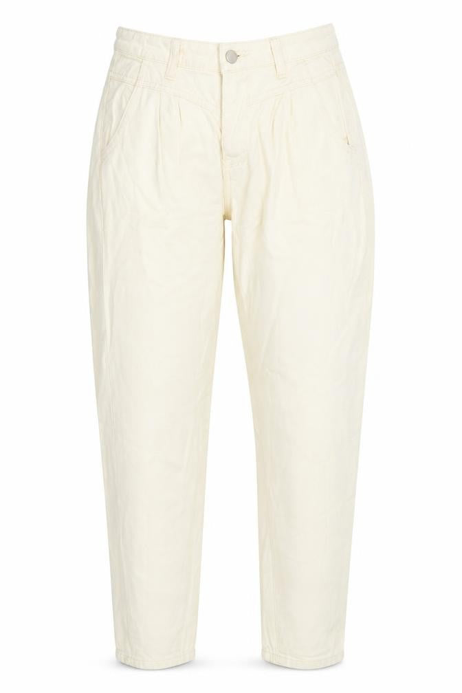 In the Style Womens Yellow Cotton Tapered Jeans Size 6 Regular Zip