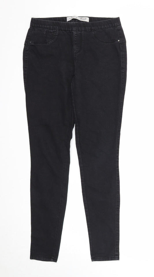 Denim & Co. Womens Black Cotton Jegging Jeans Size 10 Regular