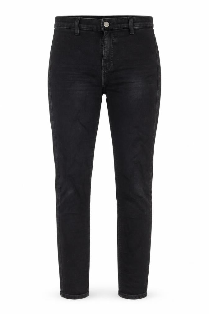 Topshop Womens Black Cotton Skinny Jeans Size 28 in Regular Zip