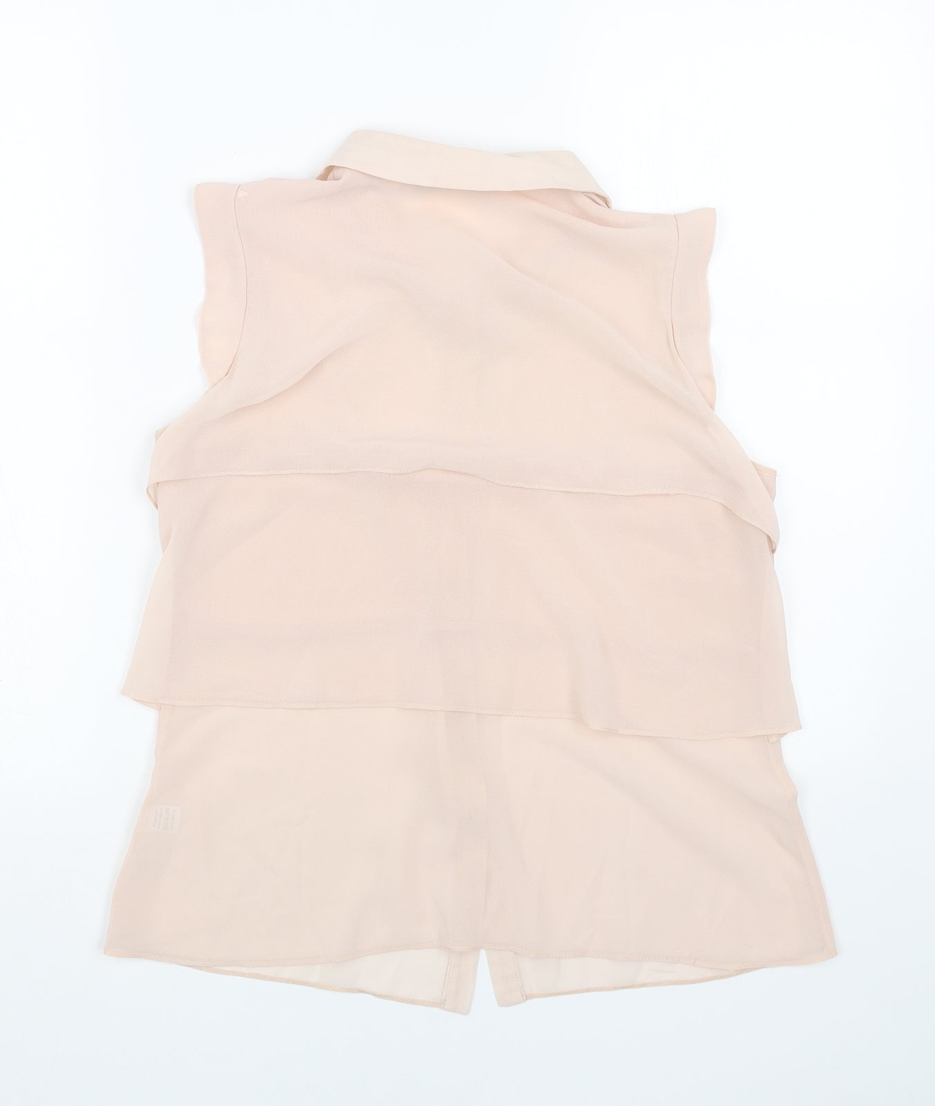 Oasis Womens Pink Polyester Basic Button-Up Size 10 Collared