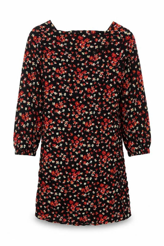 Gap Womens Black Geometric Viscose A-Line Size M Round Neck Pullover