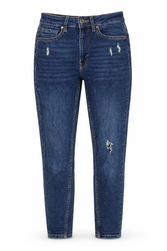 denim365 Womens Blue Cotton Skinny Jeans Size 8 Regular Zip