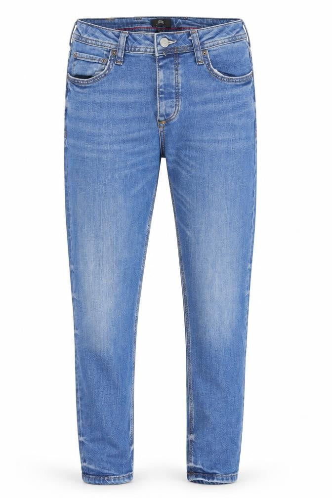 River Island Mens Blue Cotton Skinny Jeans Size 28 in Regular Zip
