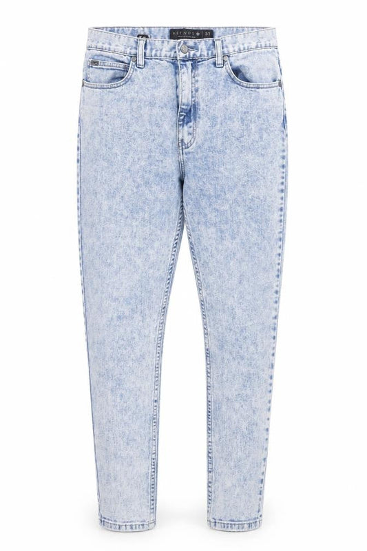 Afends Womens Blue Cotton Skinny Jeans Size 32 in Regular Zip