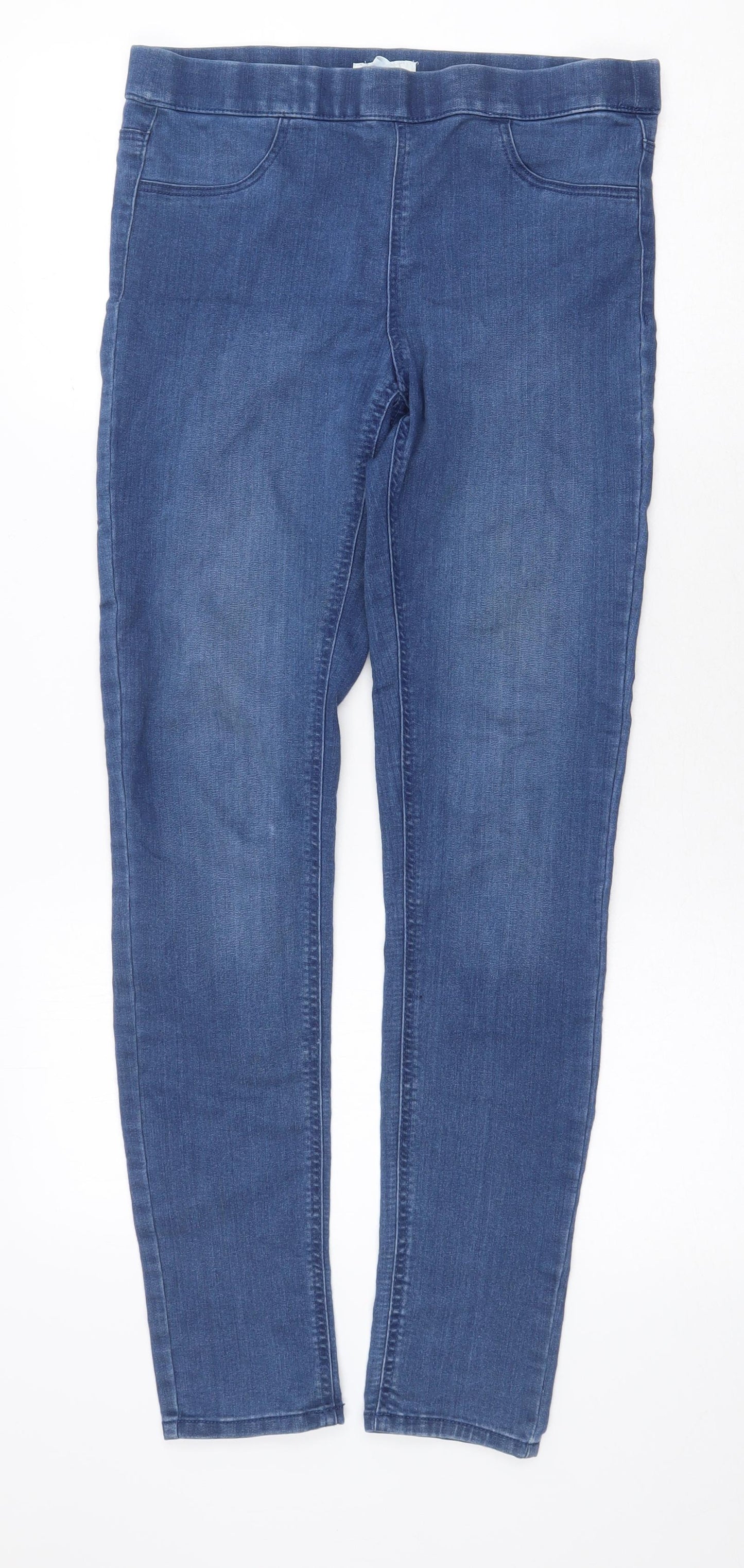 H&M Womens Blue Cotton Jegging Jeans Size 10 Regular