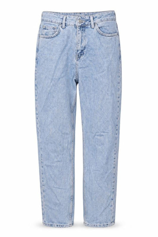 Topshop Womens Blue Cotton Mom Jeans Size 26 in Regular Zip