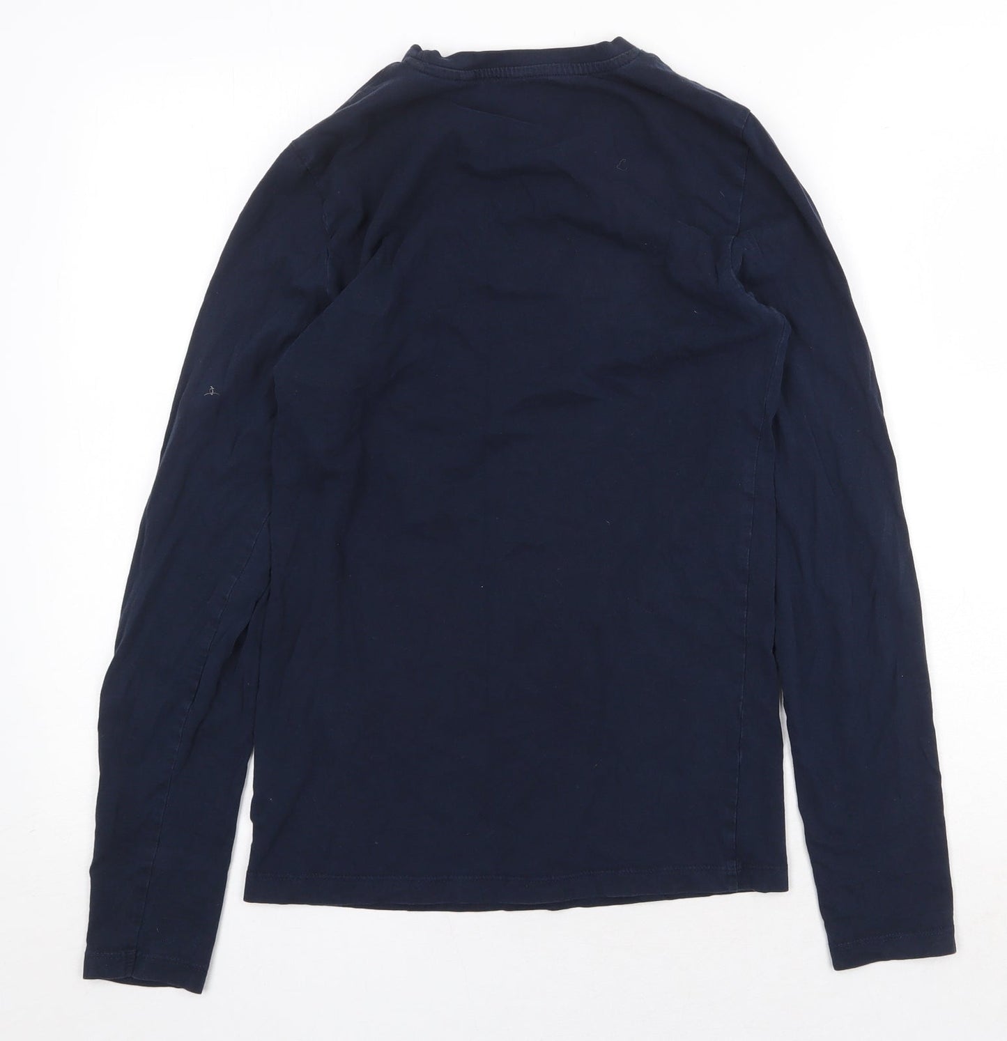 NEXT Womens Blue Cotton Basic T-Shirt Size XS Round Neck