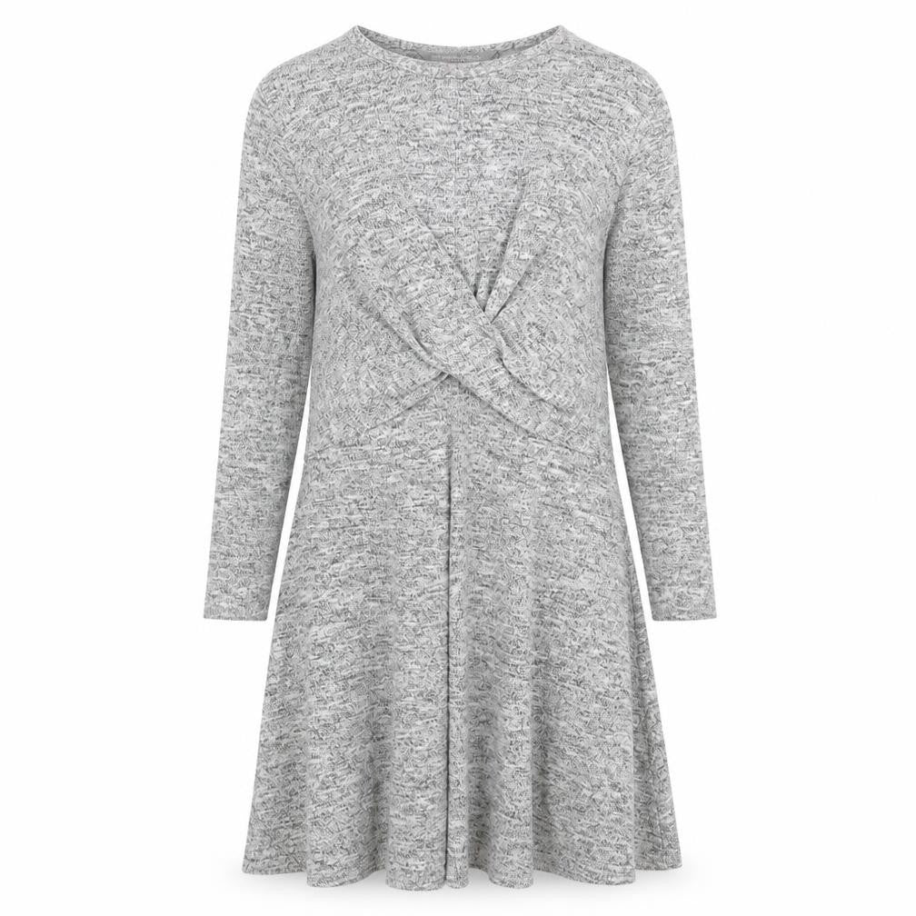 Dorothy Perkins Womens Grey Polyester Trapeze & Swing Size 10 Round Neck Pullover