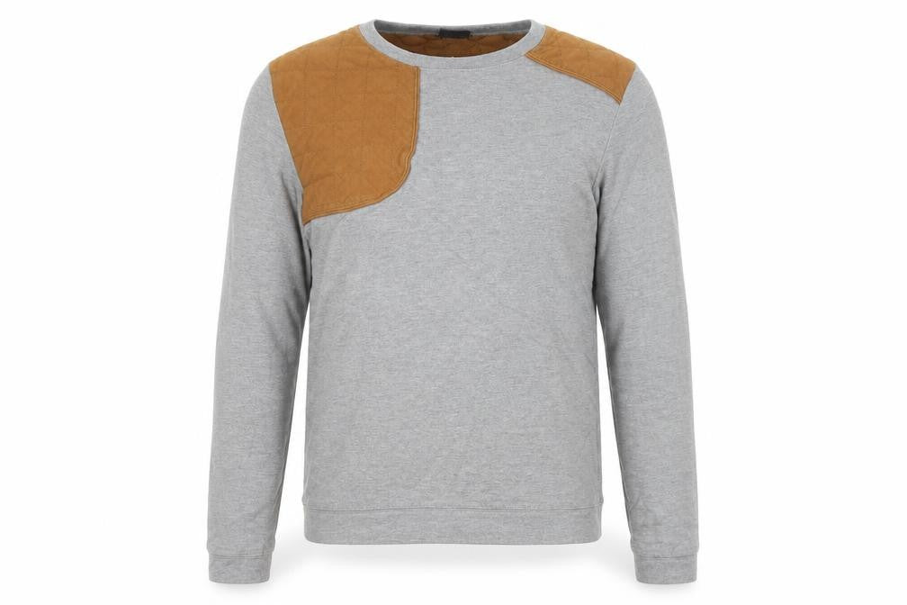 H&M Mens Grey Cotton Pullover Sweatshirt Size S