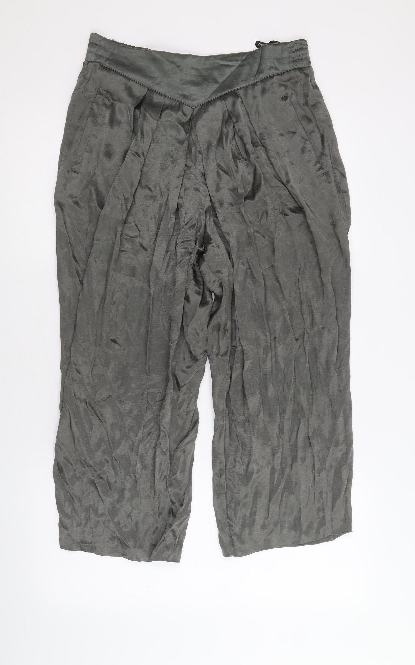 Radar Womens Grey Viscose Trousers Size 10 Regular