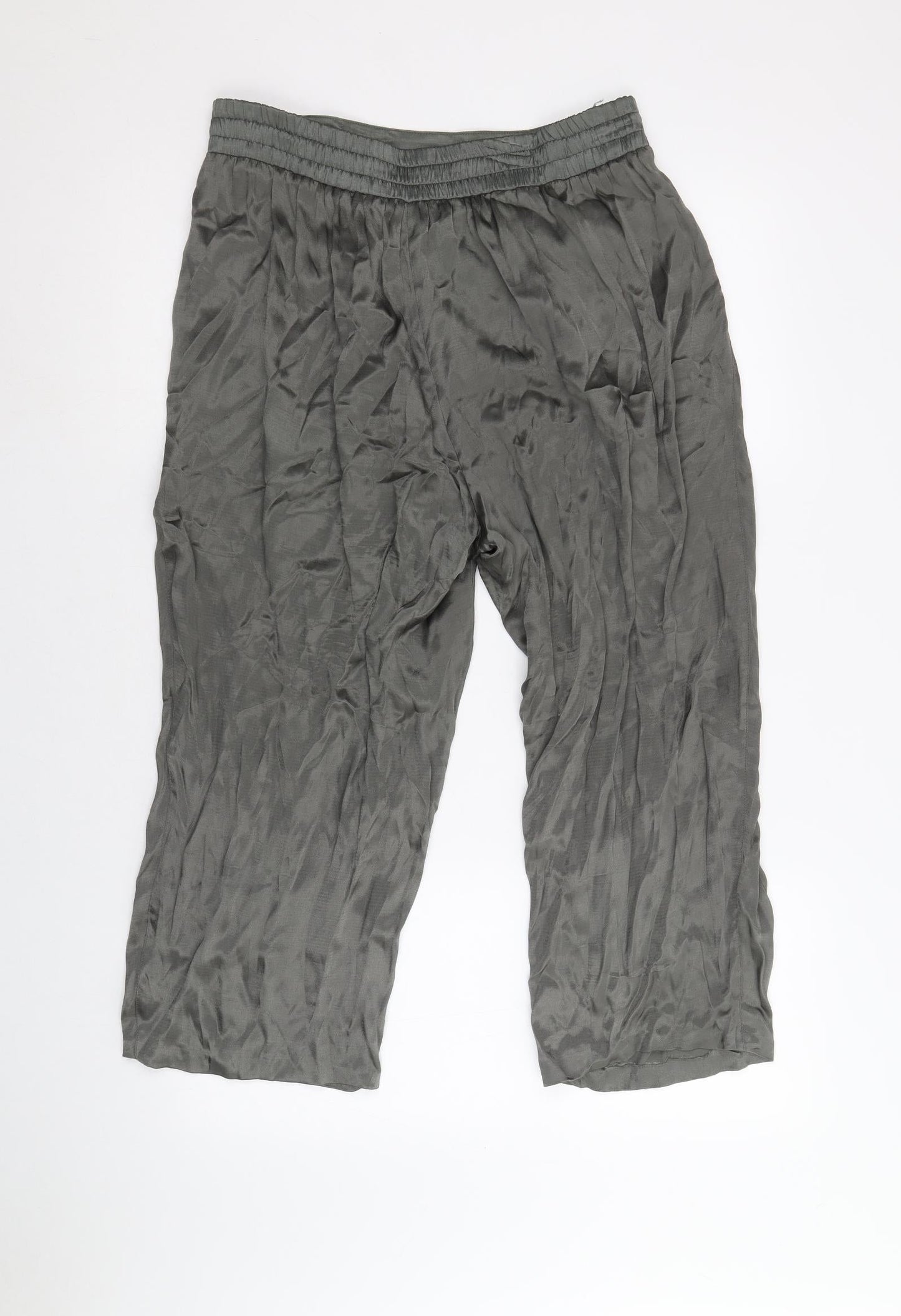 Radar Womens Grey Viscose Trousers Size 10 Regular