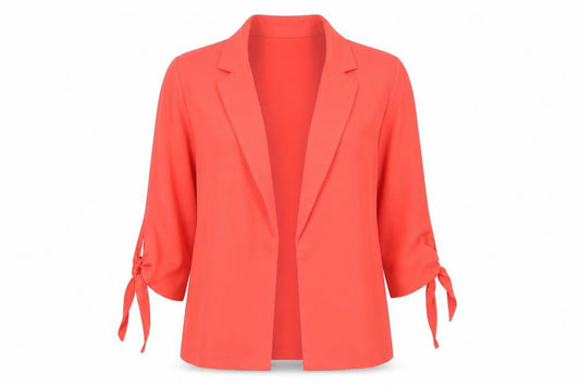 Dorothy Perkins Womens Orange Polyester Jacket Blazer Size 10