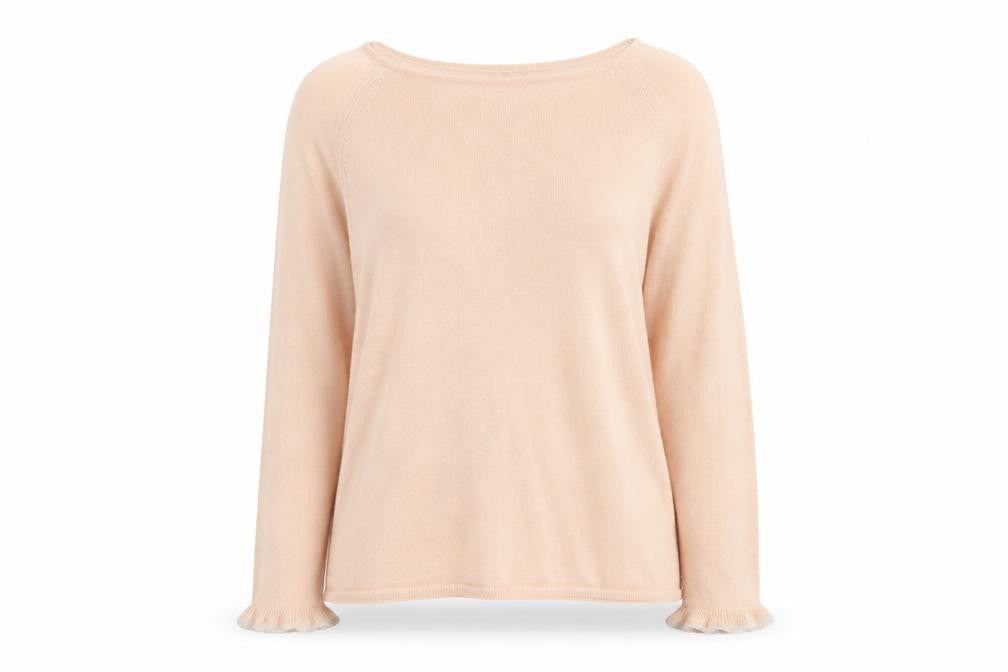 Marks & Spencer Womens Pink Round Neck Acrylic Pullover Jumper Size 10
