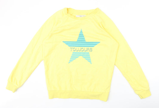 NEXT Womens Yellow Cotton Pullover Sweatshirt Size XS Pullover - Toujours