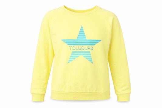 Next Womens Yellow Cotton Pullover Sweatshirt Size XS Pullover - Toujours