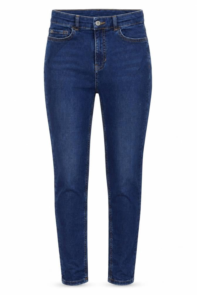 Marks & Spencer Womens Blue Cotton Skinny Jeans Size 8 L27 in Regular Button