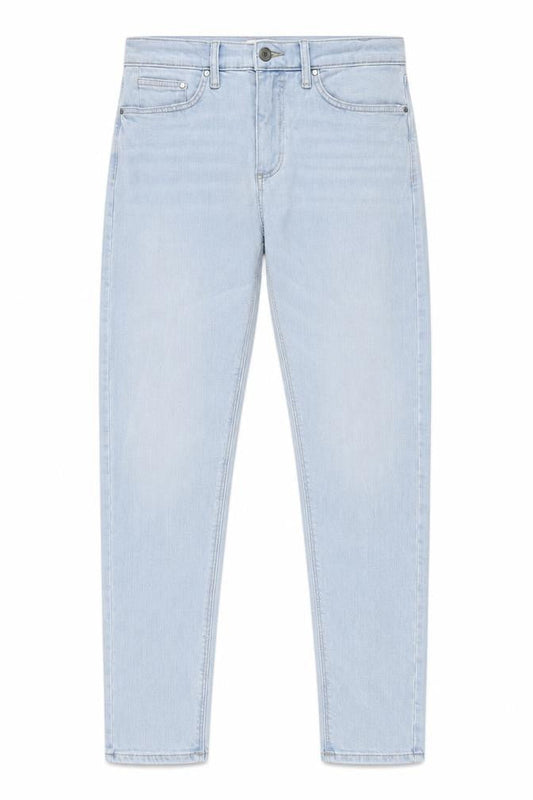 Marks & Spencer Mens Blue Cotton Skinny Jeans Size 32 in L31 in Regular Button