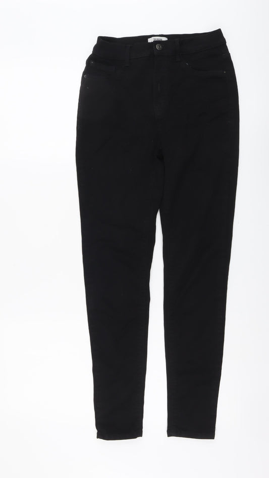 Kensie Womens Black Cotton Skinny Jeans Size 4 L27 in Regular Button