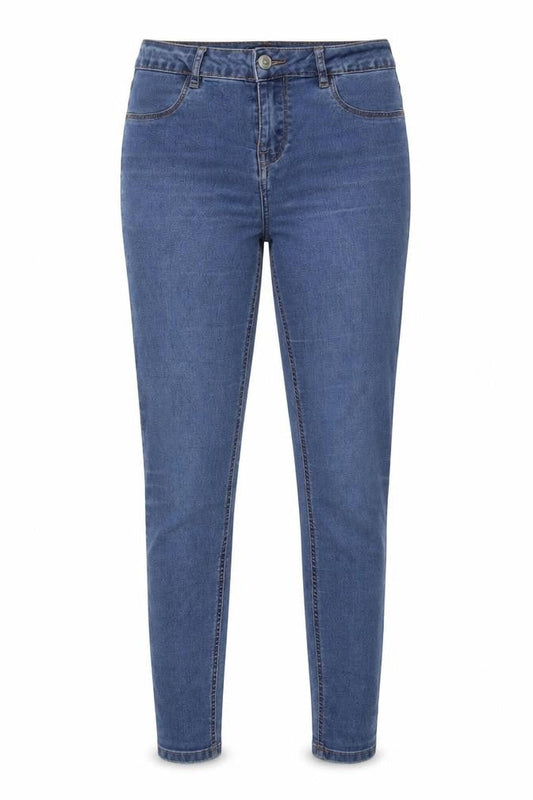 Sinsay Womens Blue Cotton Skinny Jeans Size 10 L29 in Regular Button