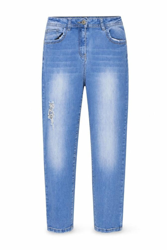 //Denim Womens Blue Cotton Skinny Jeans Size 12 L26 in Regular Button