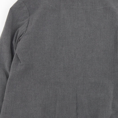 F&F Womens Grey Polyester Jacket Blazer Size 14