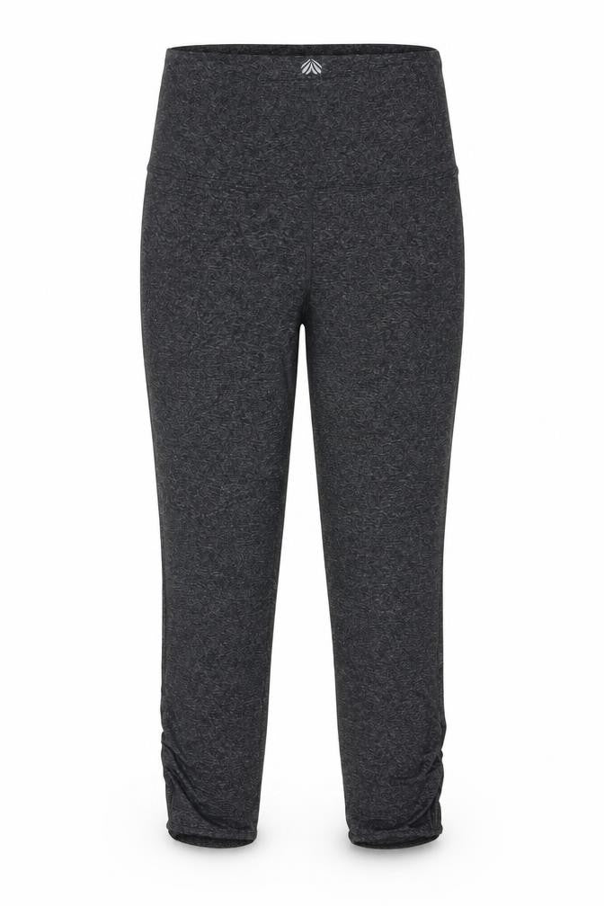 FOREVER 21 Womens Grey Polyester Compression Leggings Size S L20 in Regular Pullover - Leg Ruched