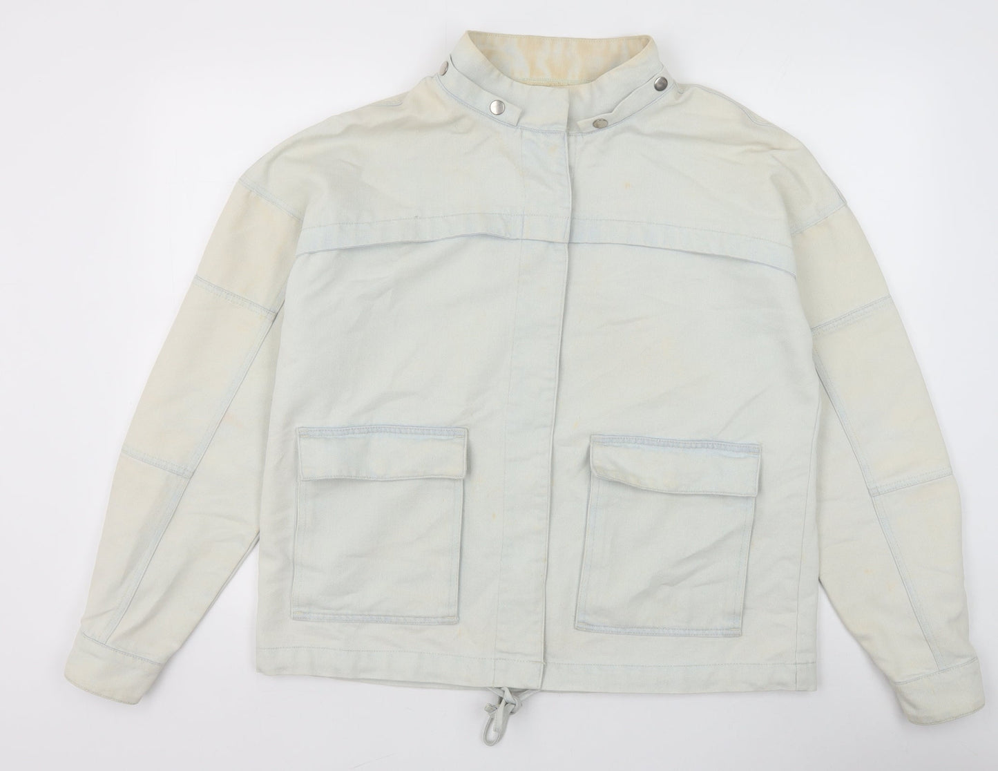 NEXT Womens Blue Jacket Size 16 Snap
