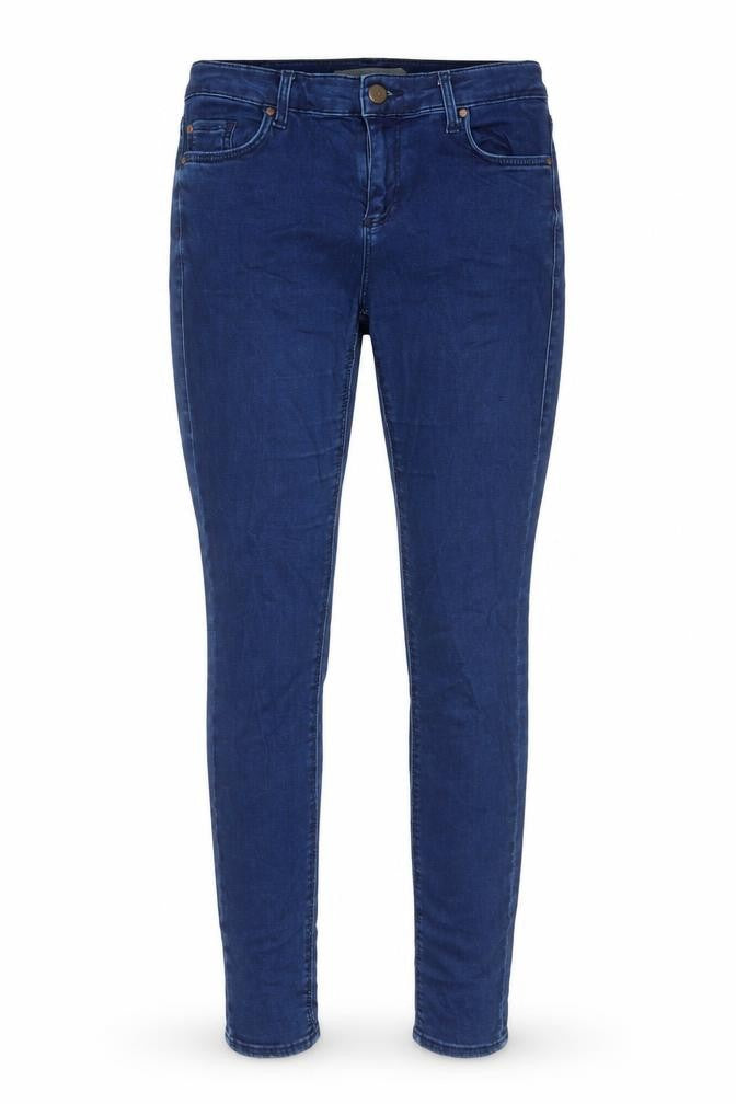 Topshop Womens Blue Cotton Skinny Jeans Size 26 in Slim Zip