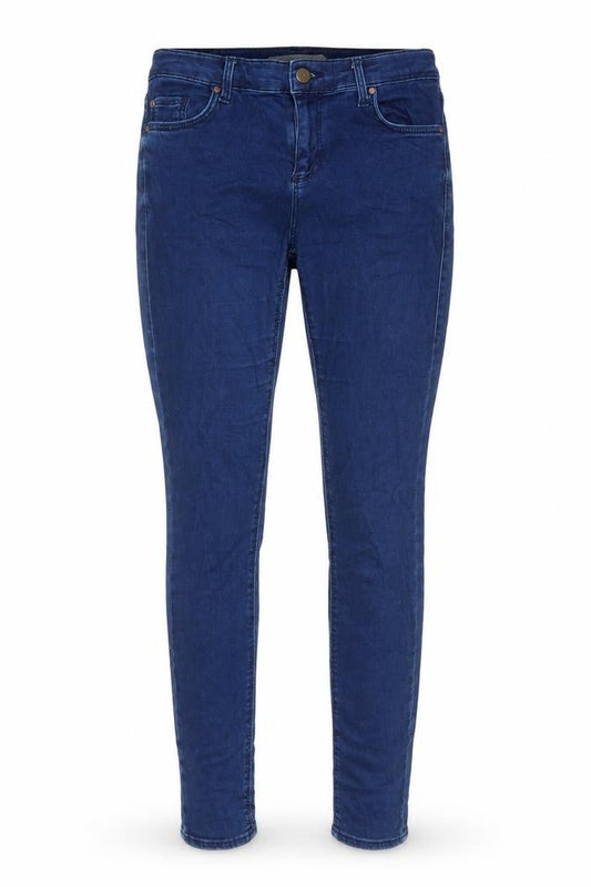 Topshop Womens Blue Cotton Skinny Jeans Size 26 in Slim Zip
