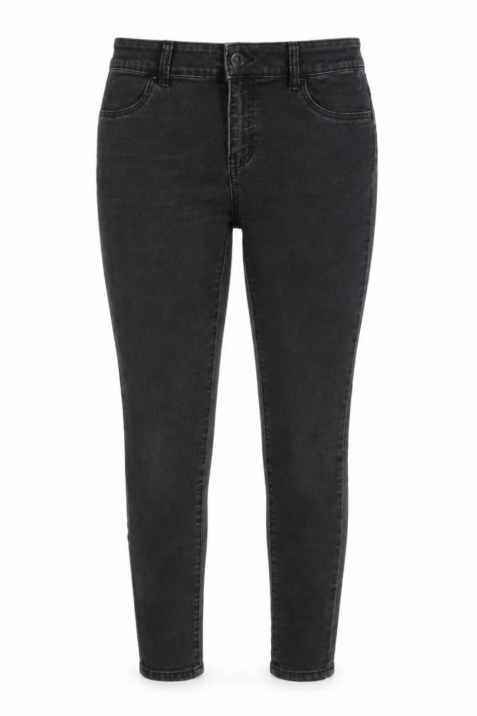 Mango Womens Black Cotton Skinny Jeans Size 8 Slim Zip