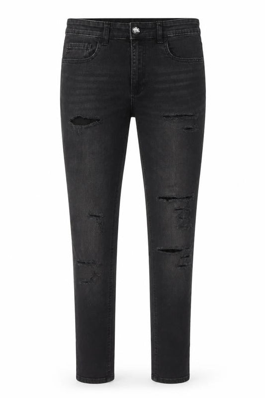 Born Rich Womens Black Cotton Skinny Jeans Size 32 in Slim Zip