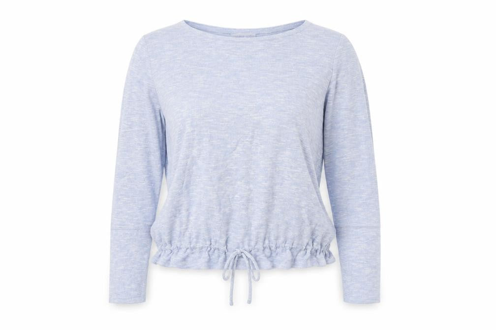 Deane & White Womens Blue Round Neck Viscose Pullover Jumper Size 10