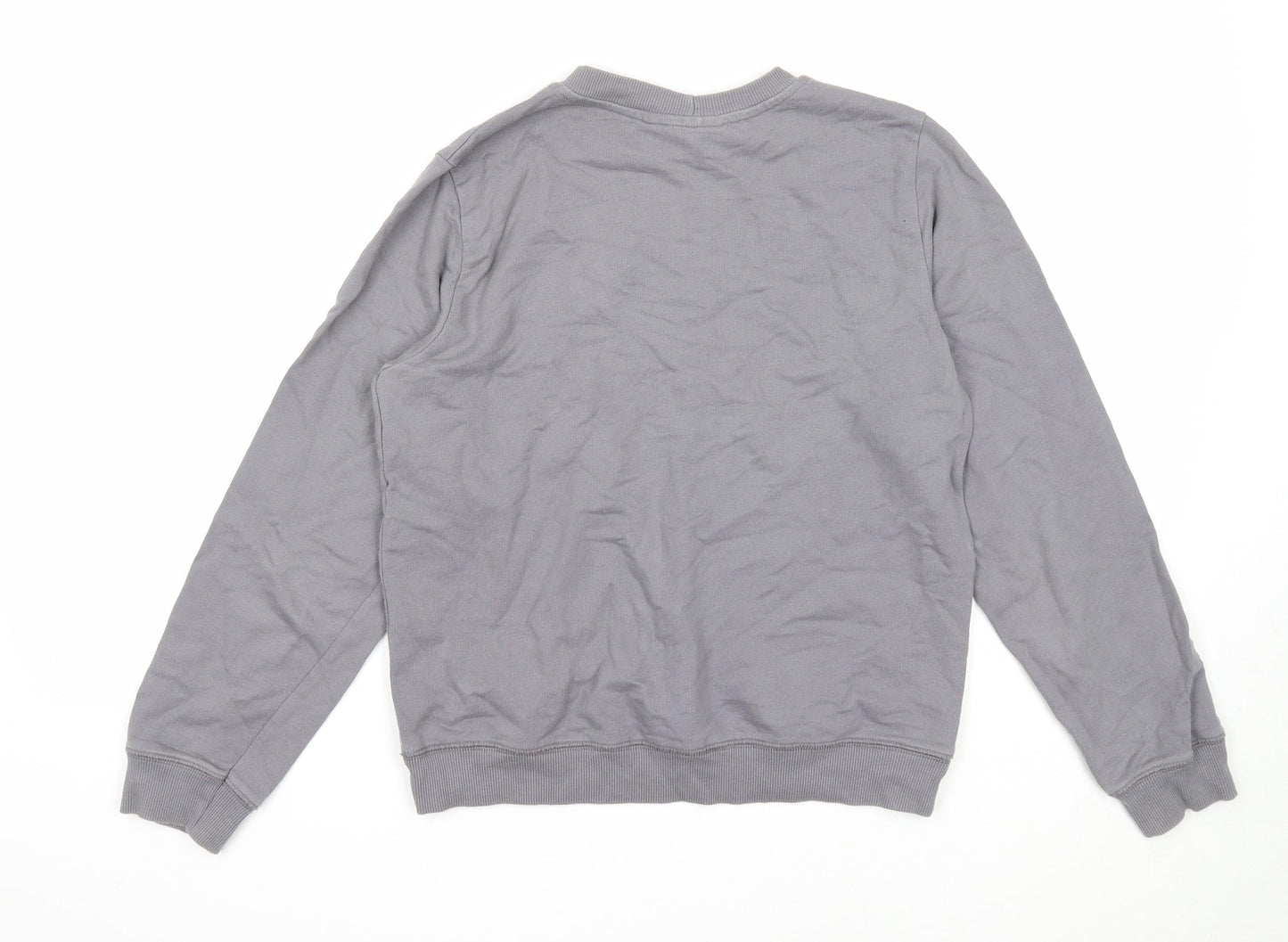ASOS Womens Grey Cotton Pullover Sweatshirt Size 8 Pullover