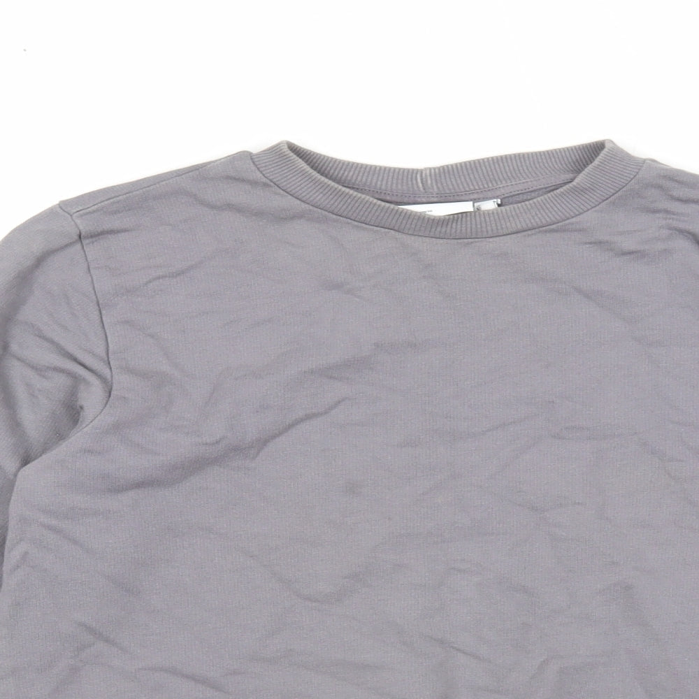 ASOS Womens Grey Cotton Pullover Sweatshirt Size 8 Pullover