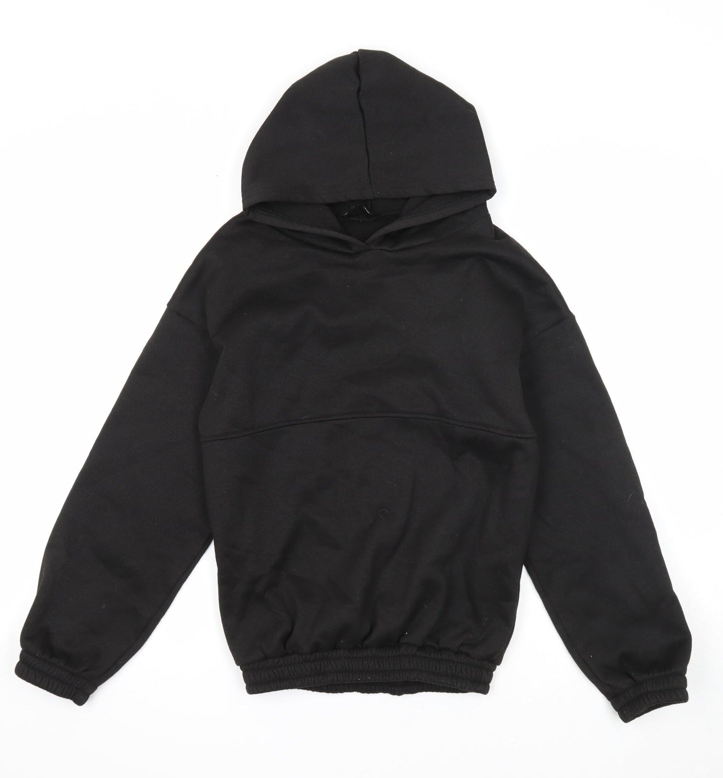 Nowrain Womens Black Cotton Pullover Hoodie Size S Pullover