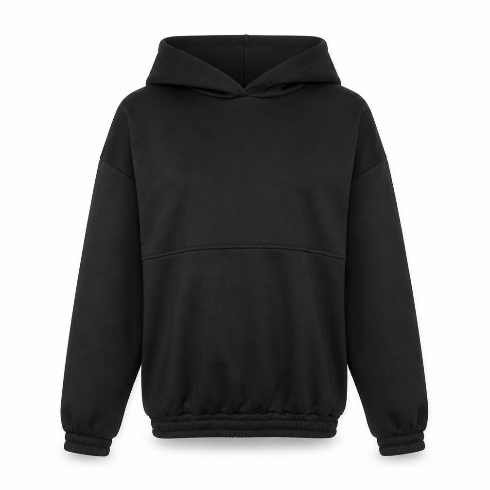 Nowrain Womens Black Cotton Pullover Hoodie Size S Pullover