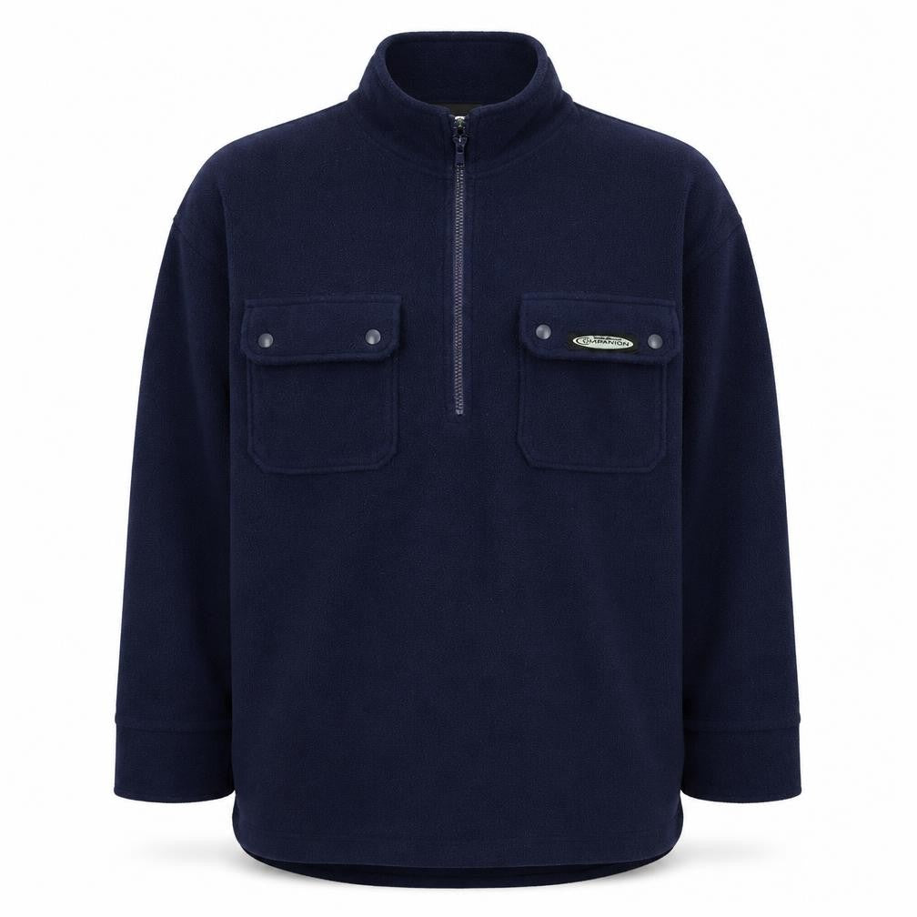 Companion Mens Blue Polyester Pullover Sweatshirt Size M