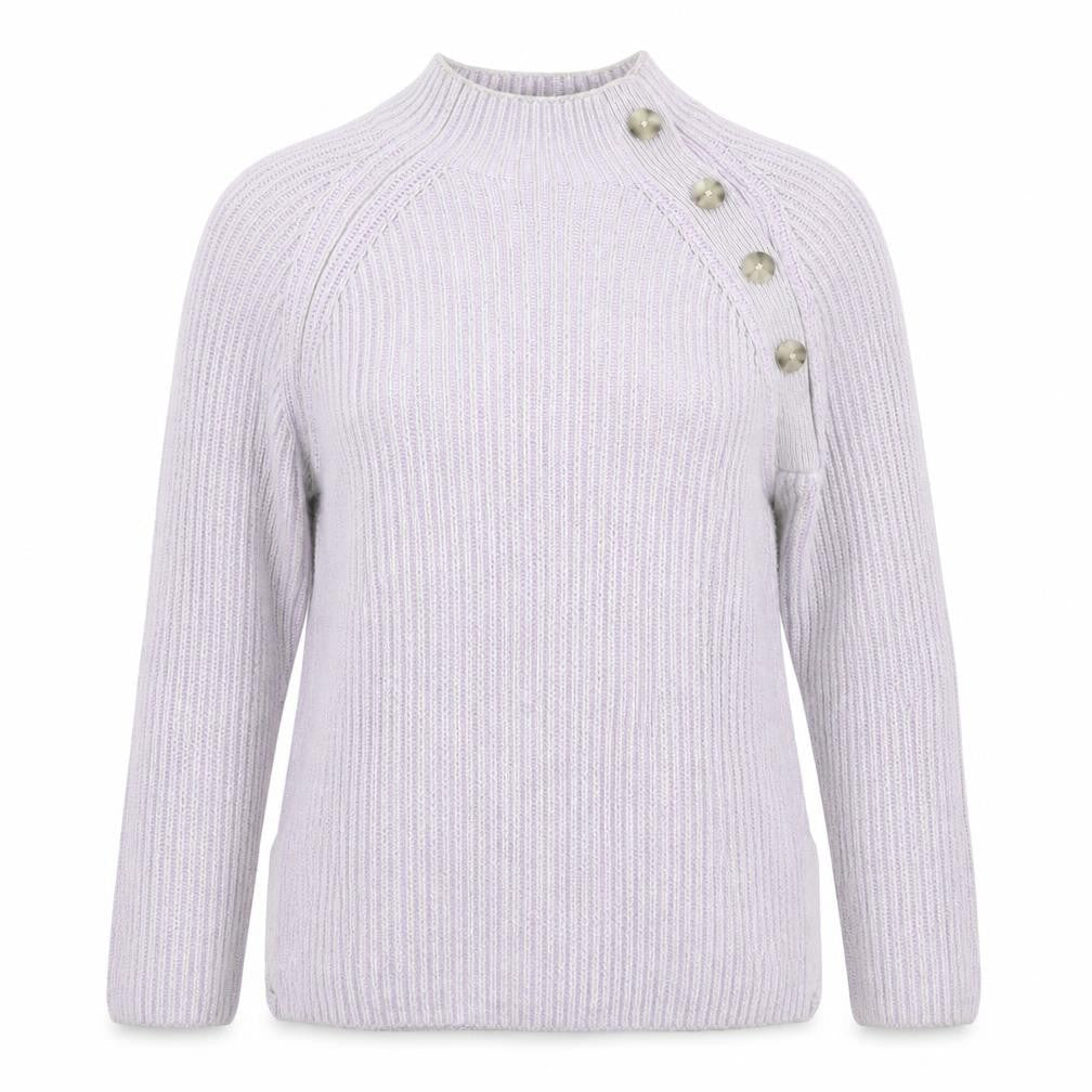 Gap Womens Purple Mock Neck Cotton Pullover Jumper Size M