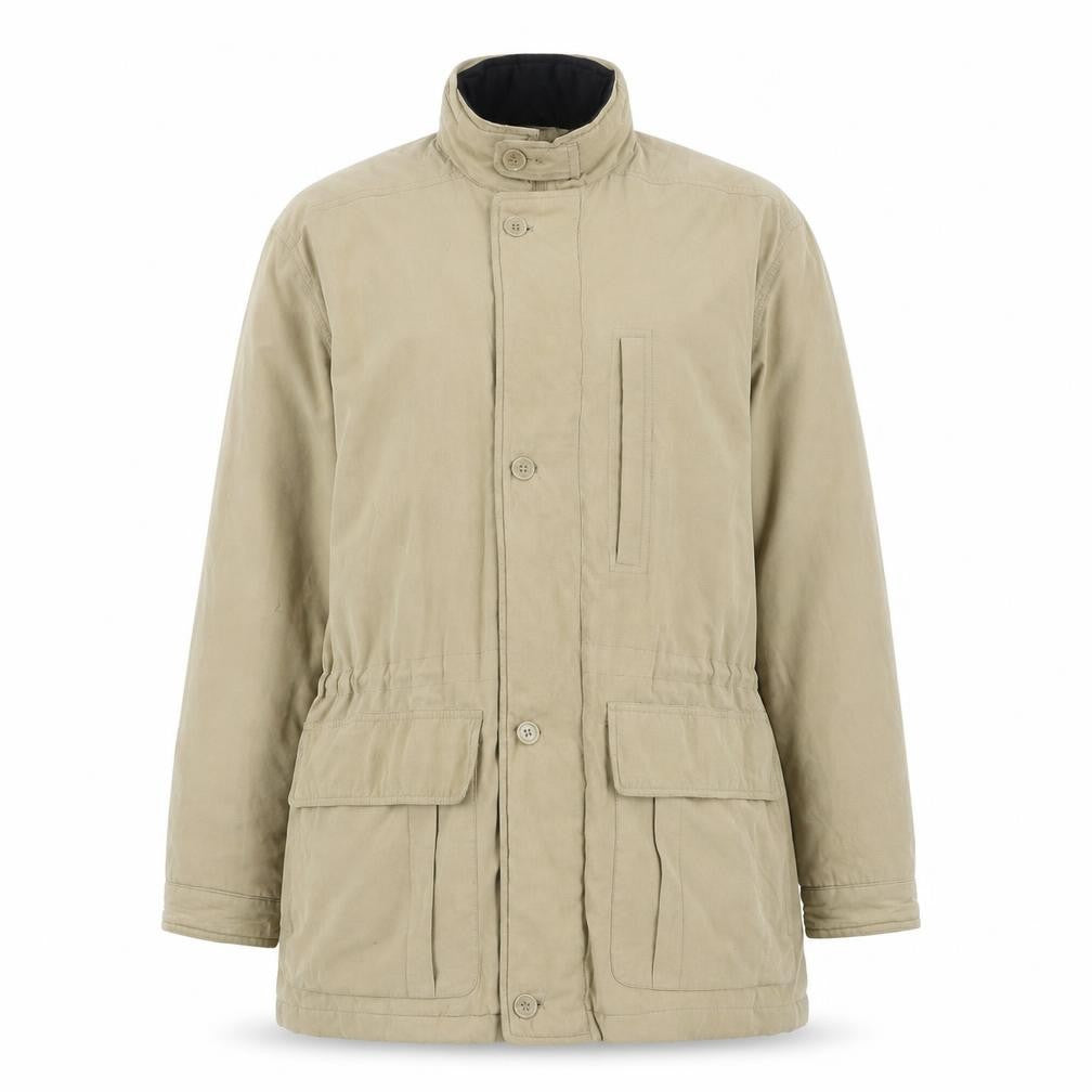 Dieter Danehl Womens Beige Parka Coat Size M Zip