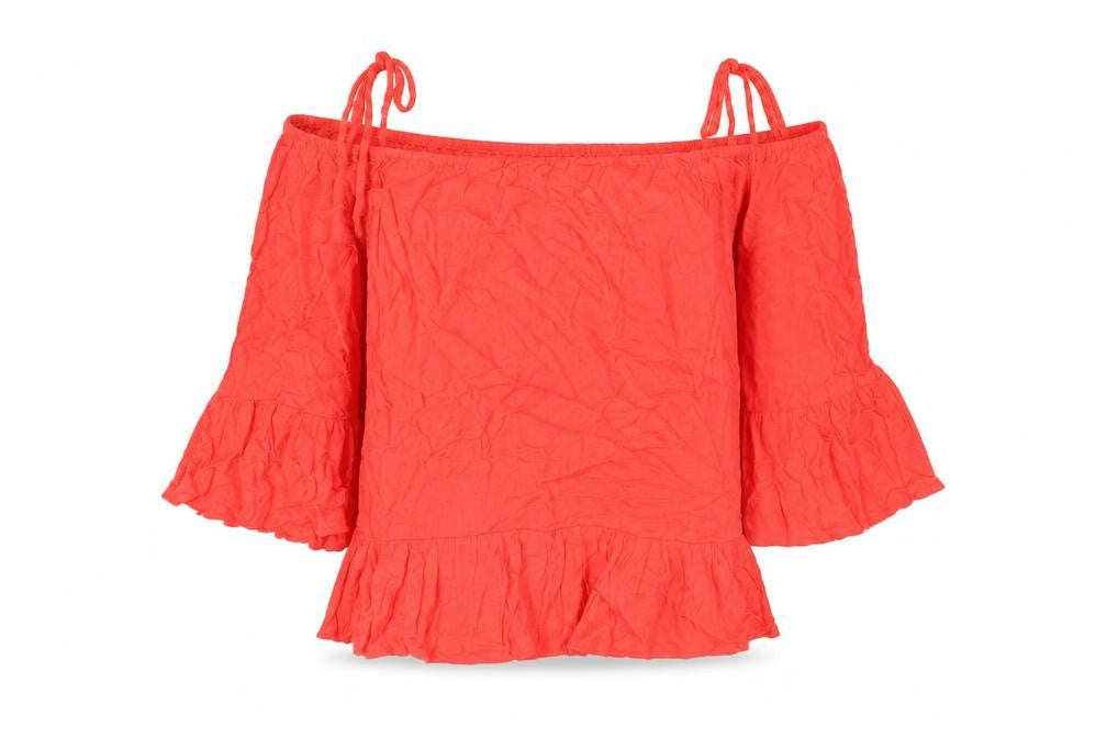 Atmosphere Womens Pink Viscose Basic Blouse Size 14 Off the Shoulder - Drop hem
