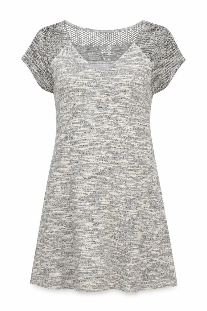 Cream Womens Ivory Viscose A-Line Size L V-Neck Pullover