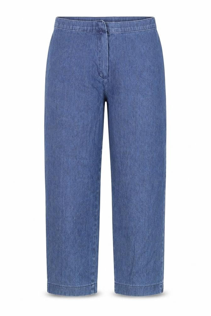 Marks & Spencer Womens Blue Cotton Straight Jeans Size 10 Regular Zip