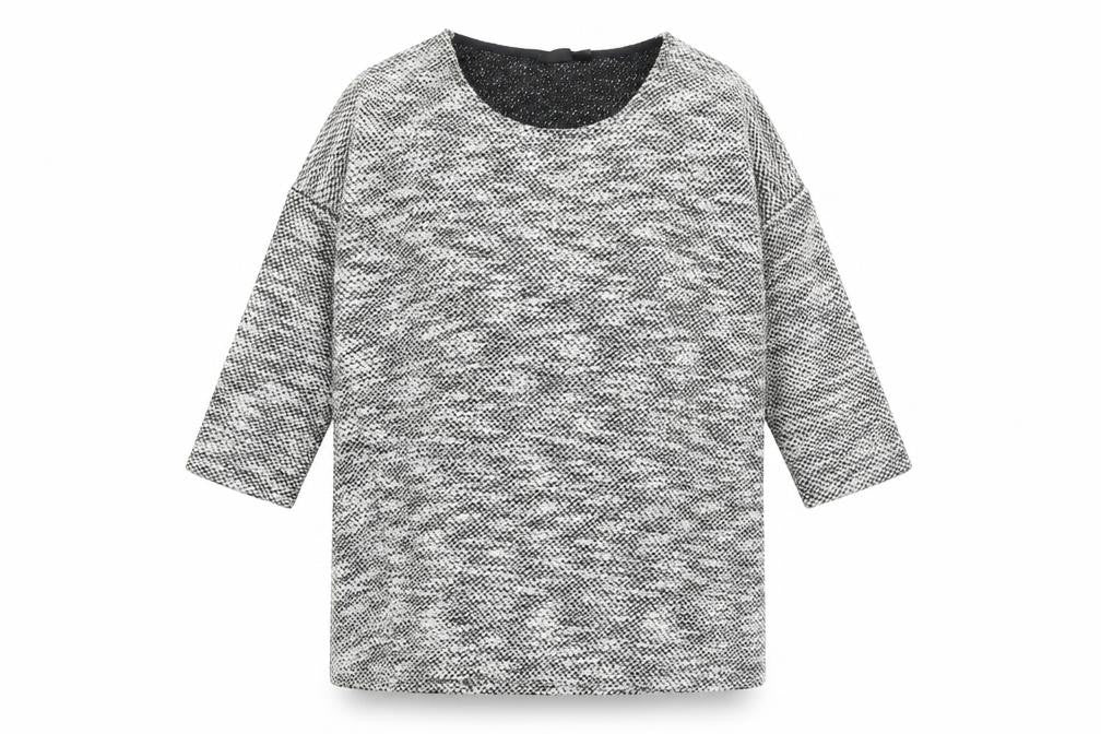 ESMARA Womens Black Scoop Neck Acrylic Pullover Jumper Size 14