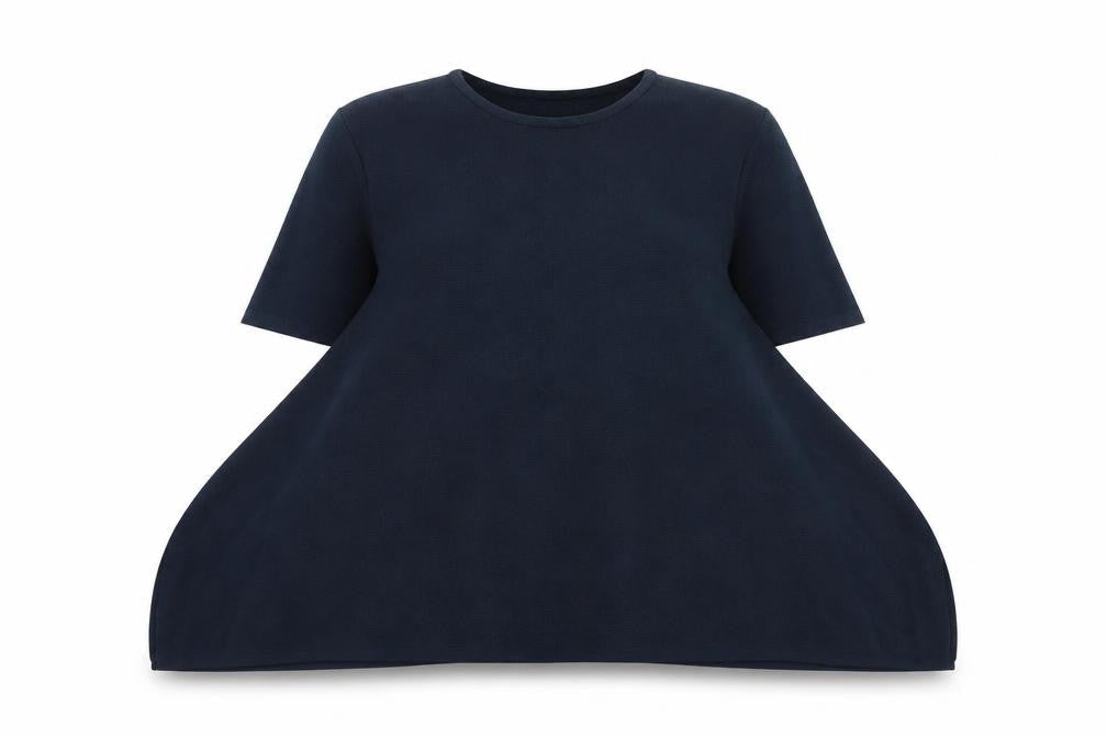 gorman Womens Blue Viscose Basic T-Shirt Size S Round Neck