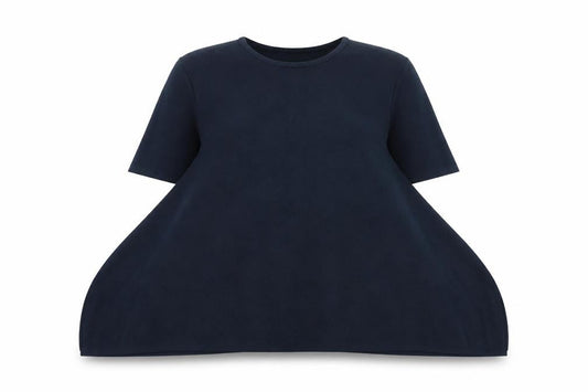 gorman Womens Blue Viscose Basic T-Shirt Size S Round Neck