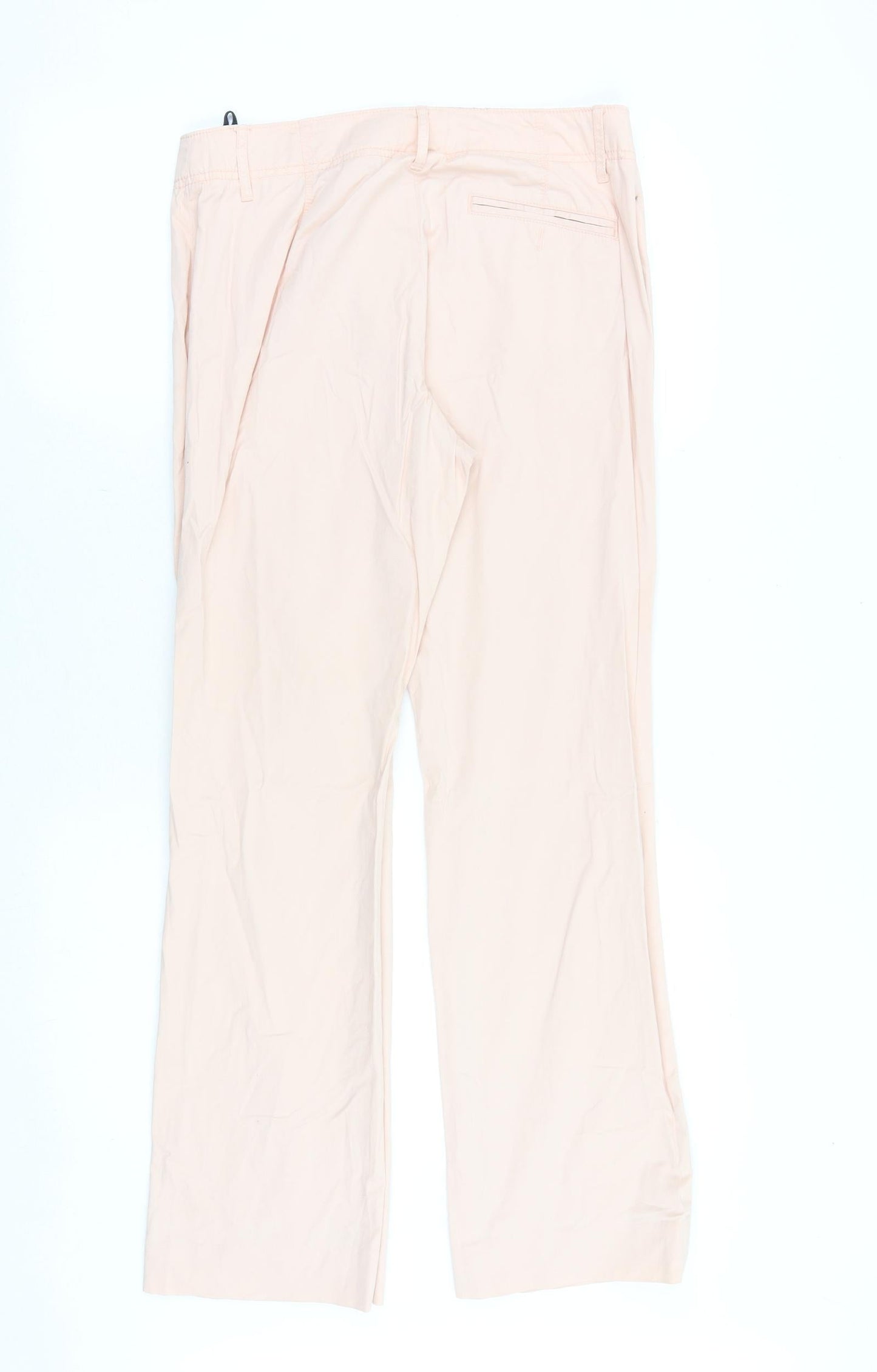 Gap Womens Pink Cotton Trousers Size 6 Regular Zip