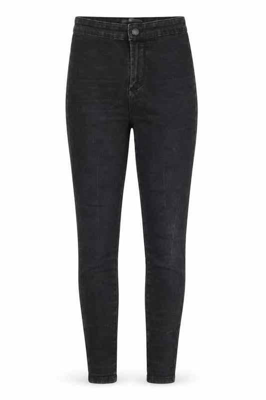 Denim & Co. Womens Black Cotton Skinny Jeans Size 8 L28 in Regular Zip